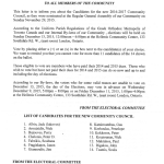Community Elections Letter